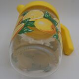 Carafe en verre citrons vintage