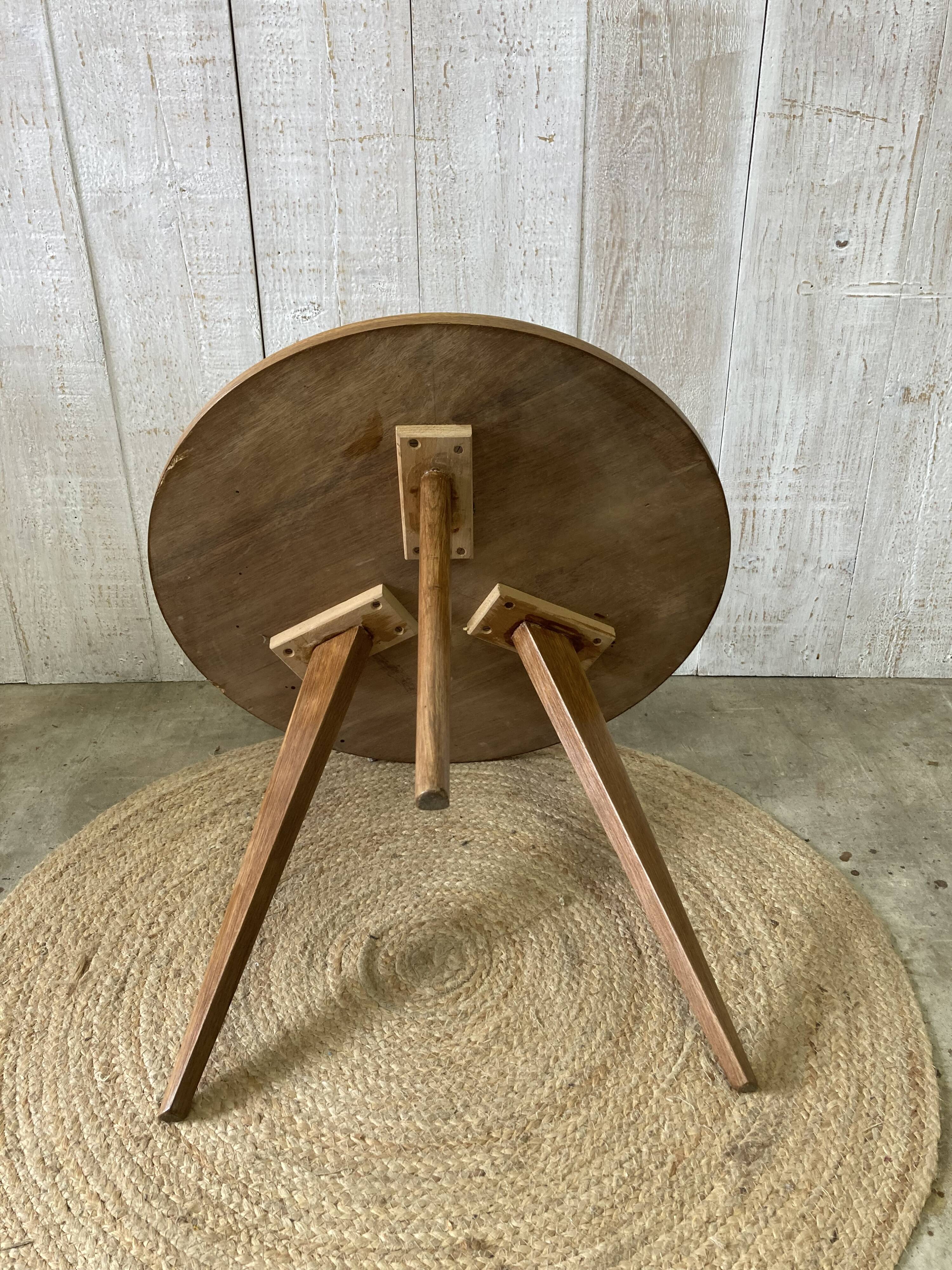 50's tripod pedestal table