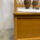 Wooden and wicker box/bench