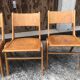 Vintage blond wood chairs 60s