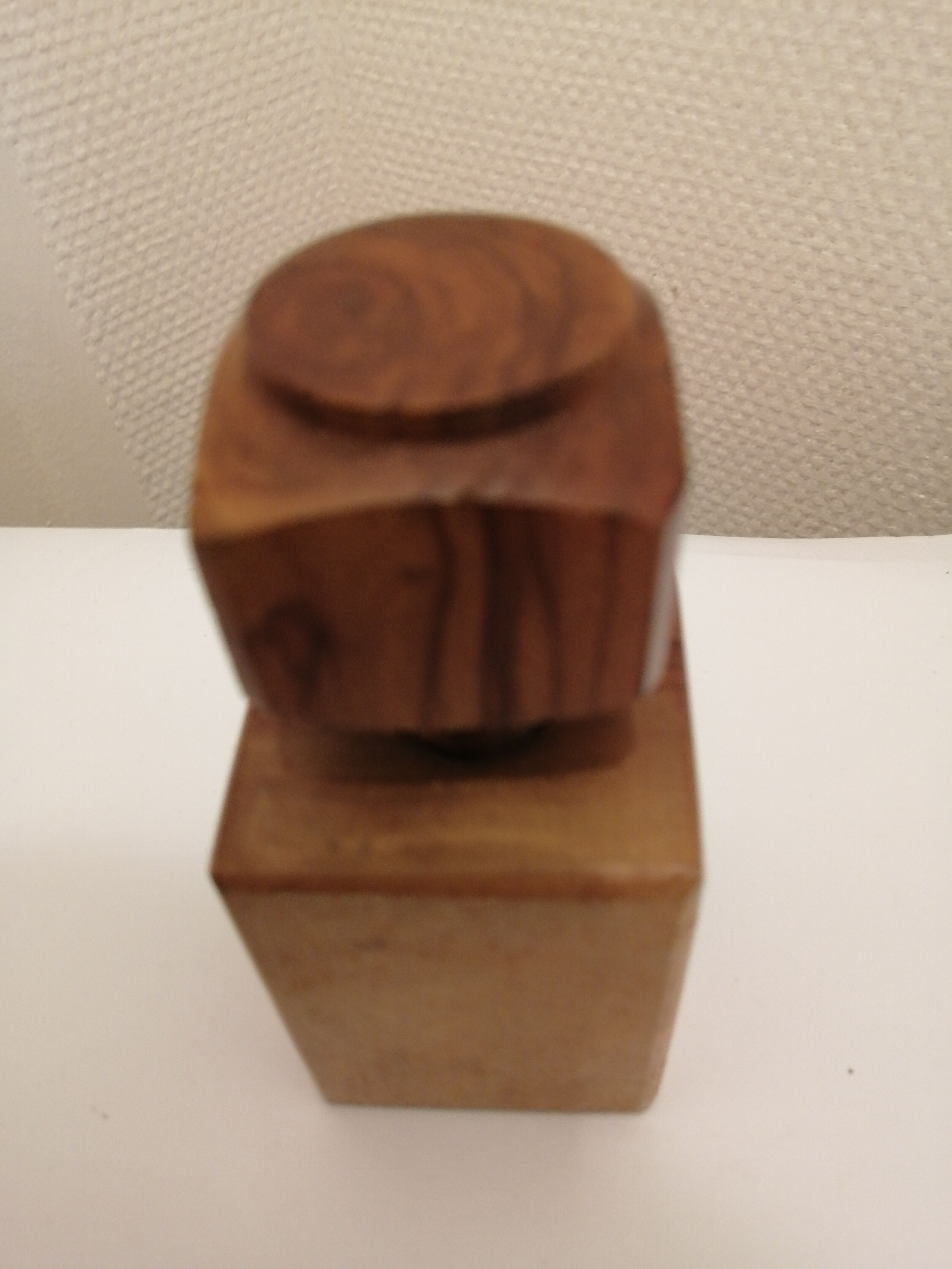 Nut and hazelnut nutcracker in olive wood