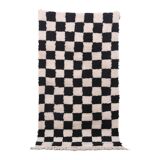 Moroccan Handmade Beni Ourain Rug 95 x 177 cm - Checkered Berber Runner rug