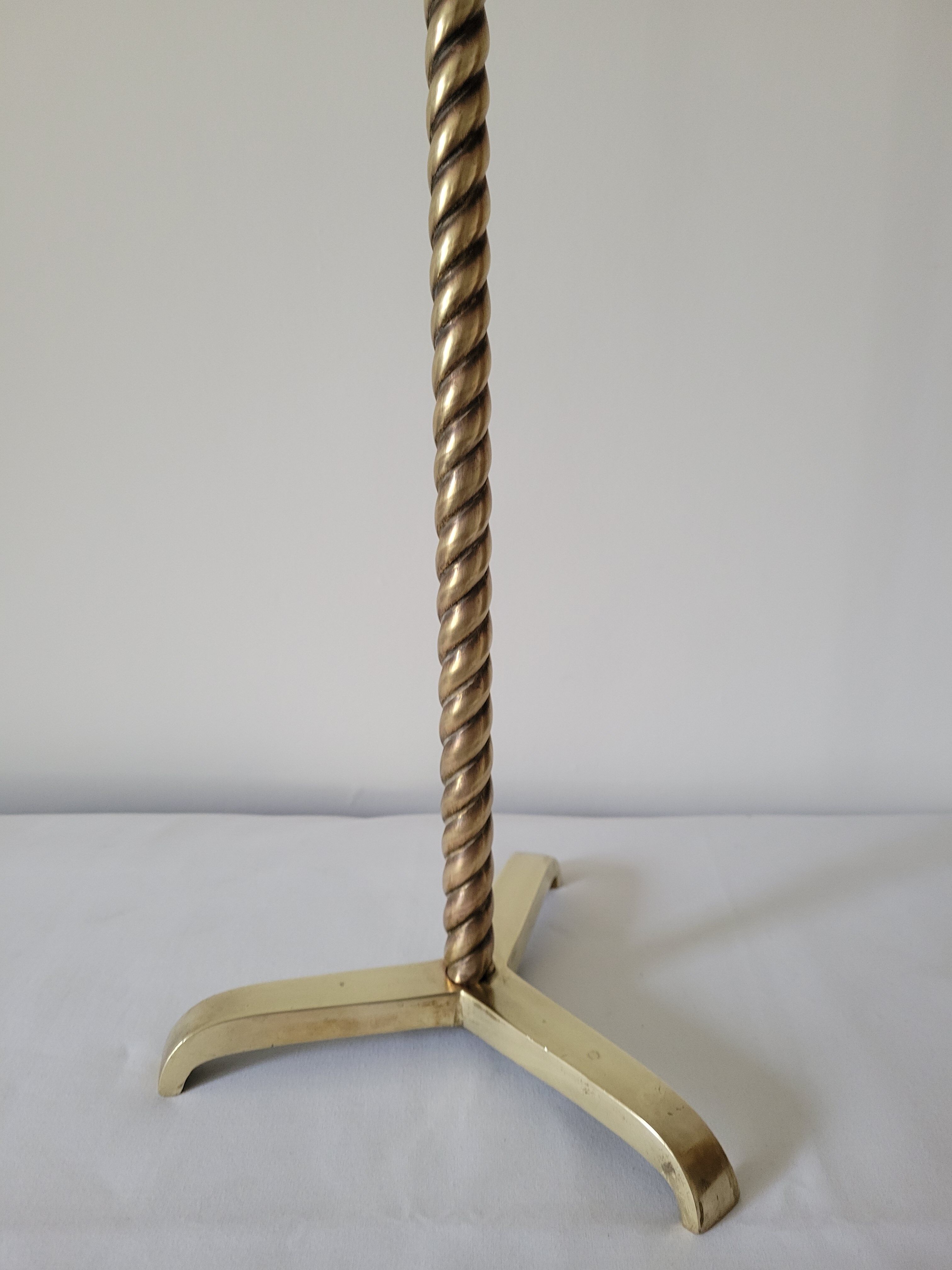 Brass standing ashtray