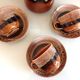 Hawaiian decor coffee service from the Sarreguemines faience factories / vintage 60s-70s