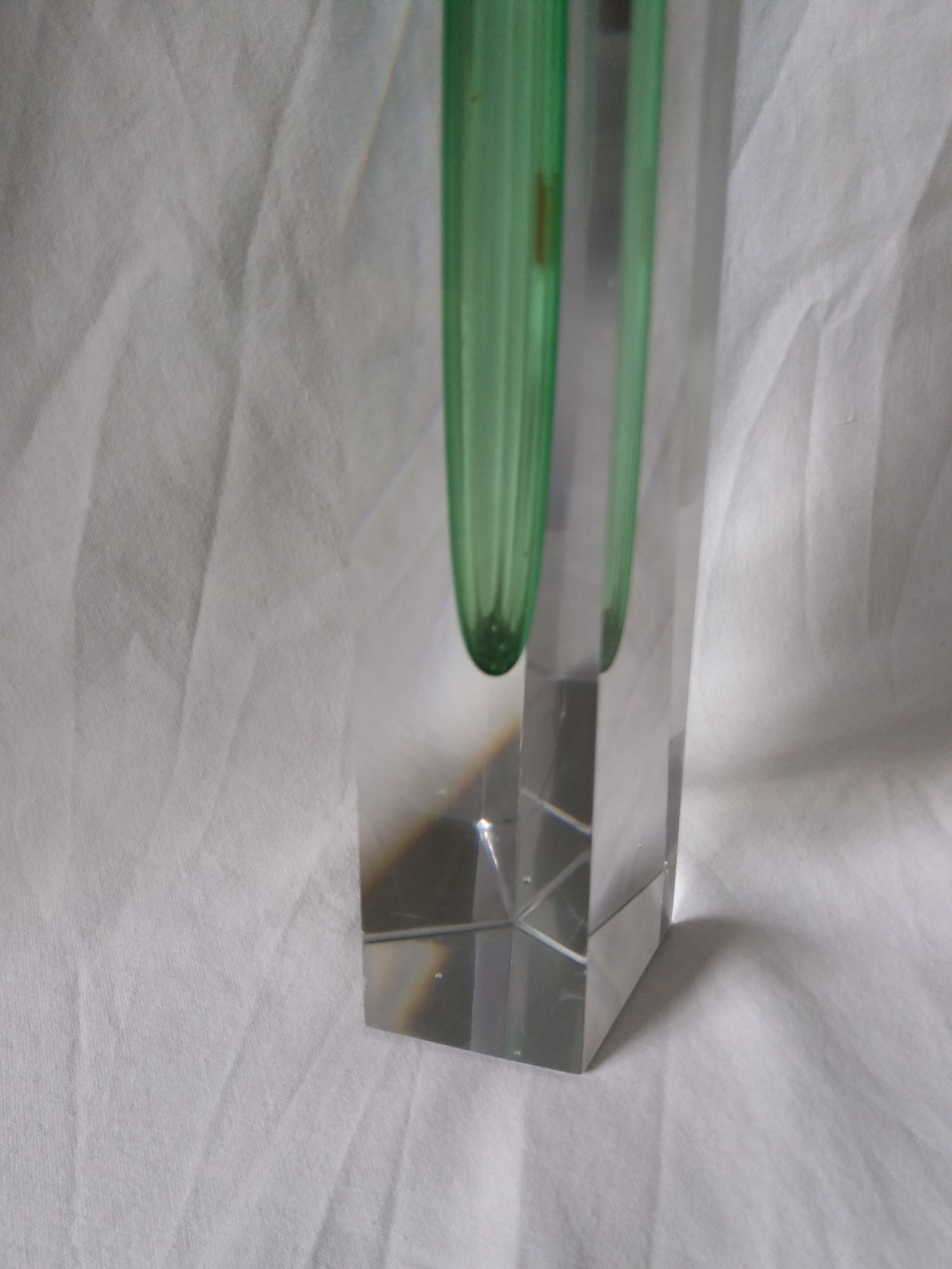 Bohemian crystal soliflore vase