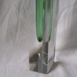 Bohemian crystal soliflore vase