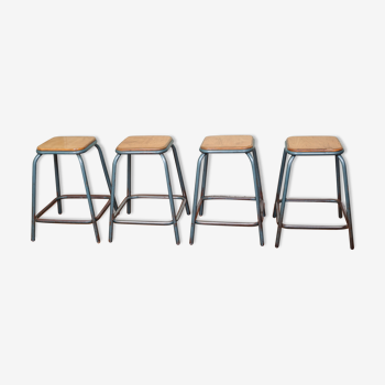 Set of 4 stools mullca workshop early 1960s