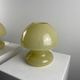 Pair of yellow glass mushroom table lamps by Doria Leuchten, 1970.