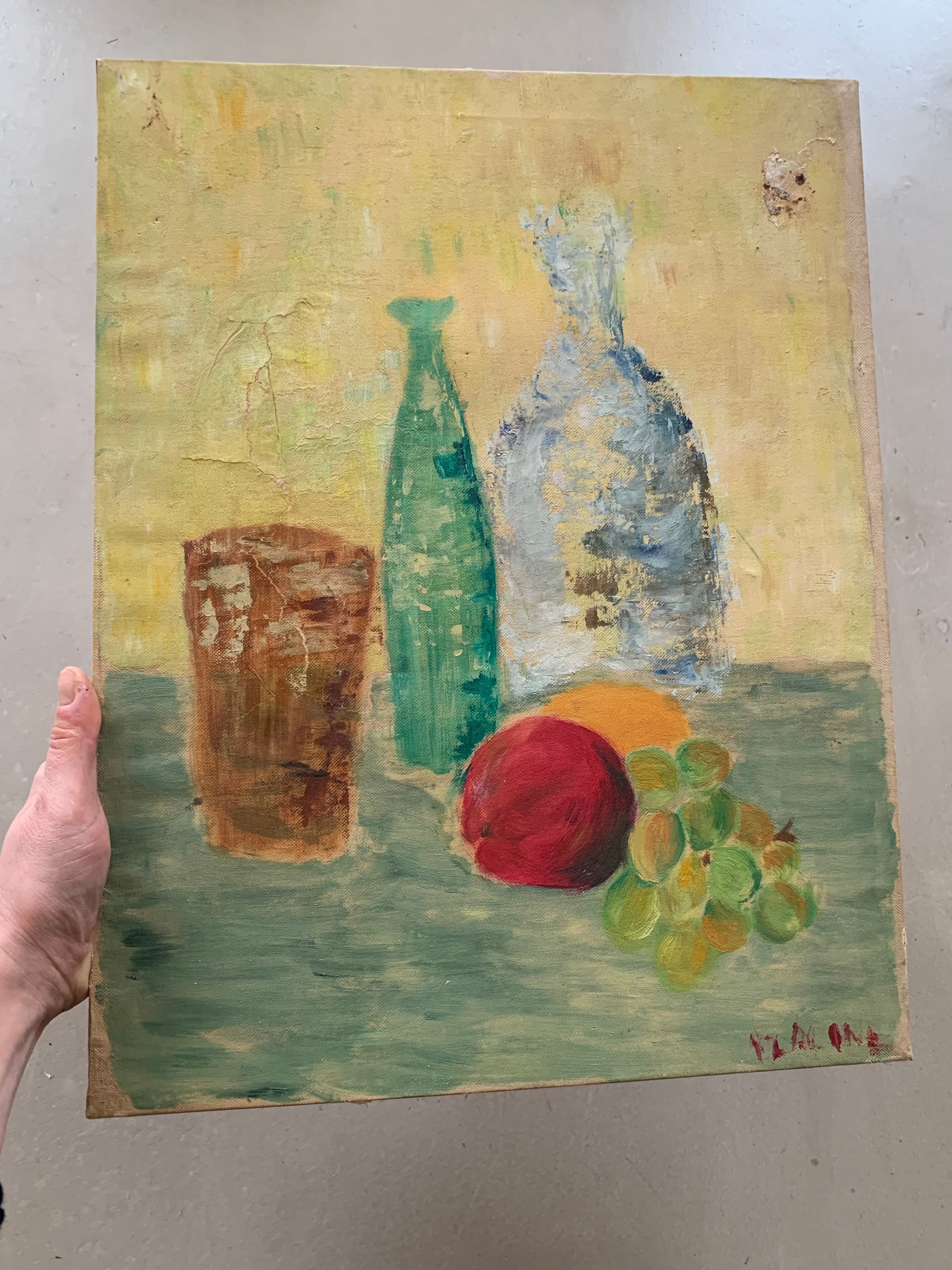 Still life / old canvas