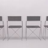 Nuova X-Line Chairs by Niels Jørgen Haugesen for Hybodan AS, Denmark 1970s