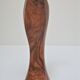 Sculptural pepper mill olive wood and brass vintage design