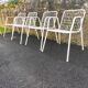 Armchairs with original cushions and Emu garden table model Rio 1966.