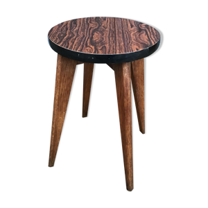 Guéridon formica petite table basse vintage scandinave