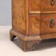 Antique trumeau in walnut, Italy, early 20th century.