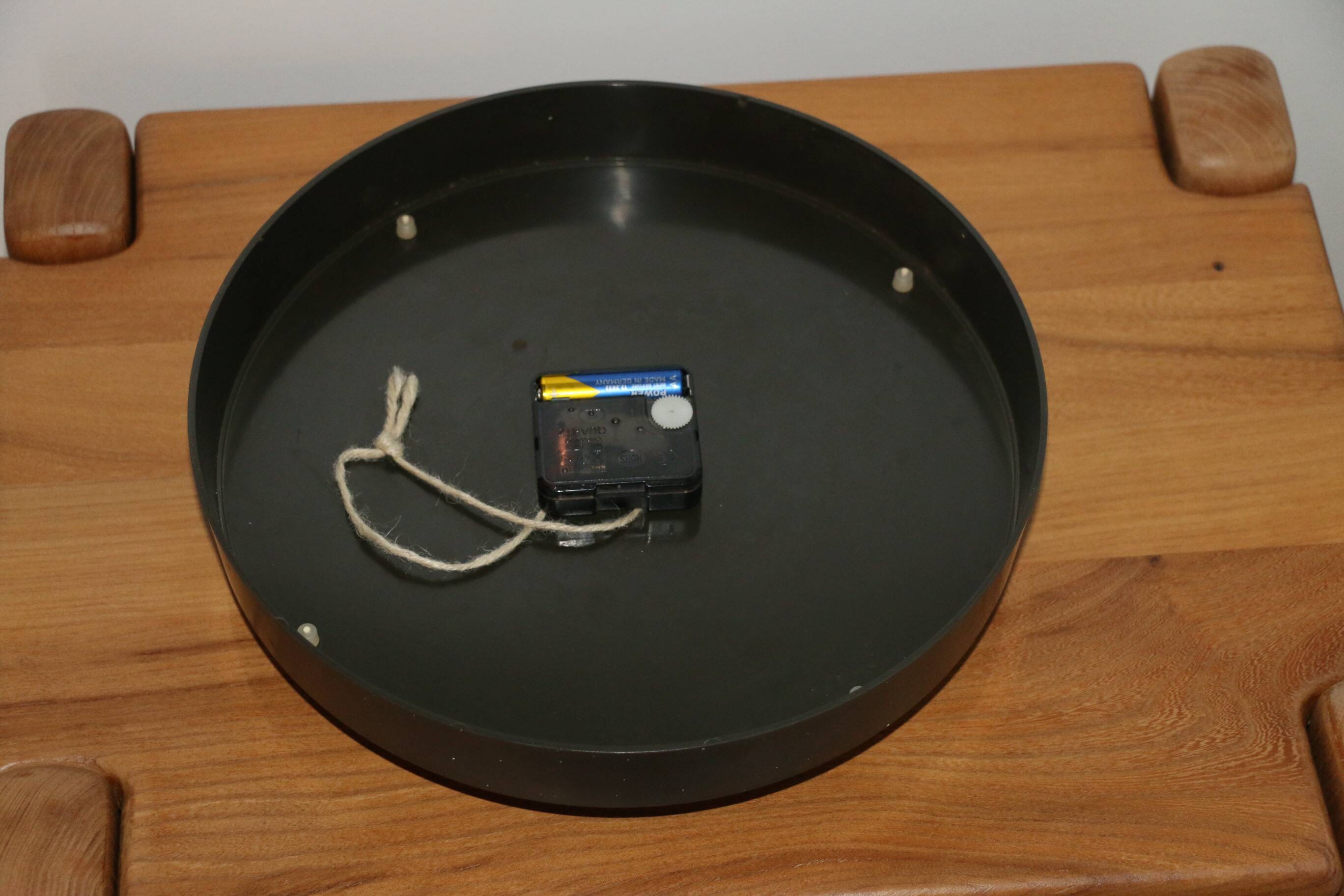 Jaz wall clock plastic chrome steel