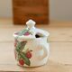 Vintage porcelain sugar bowl from Paris – Red fruit decoration