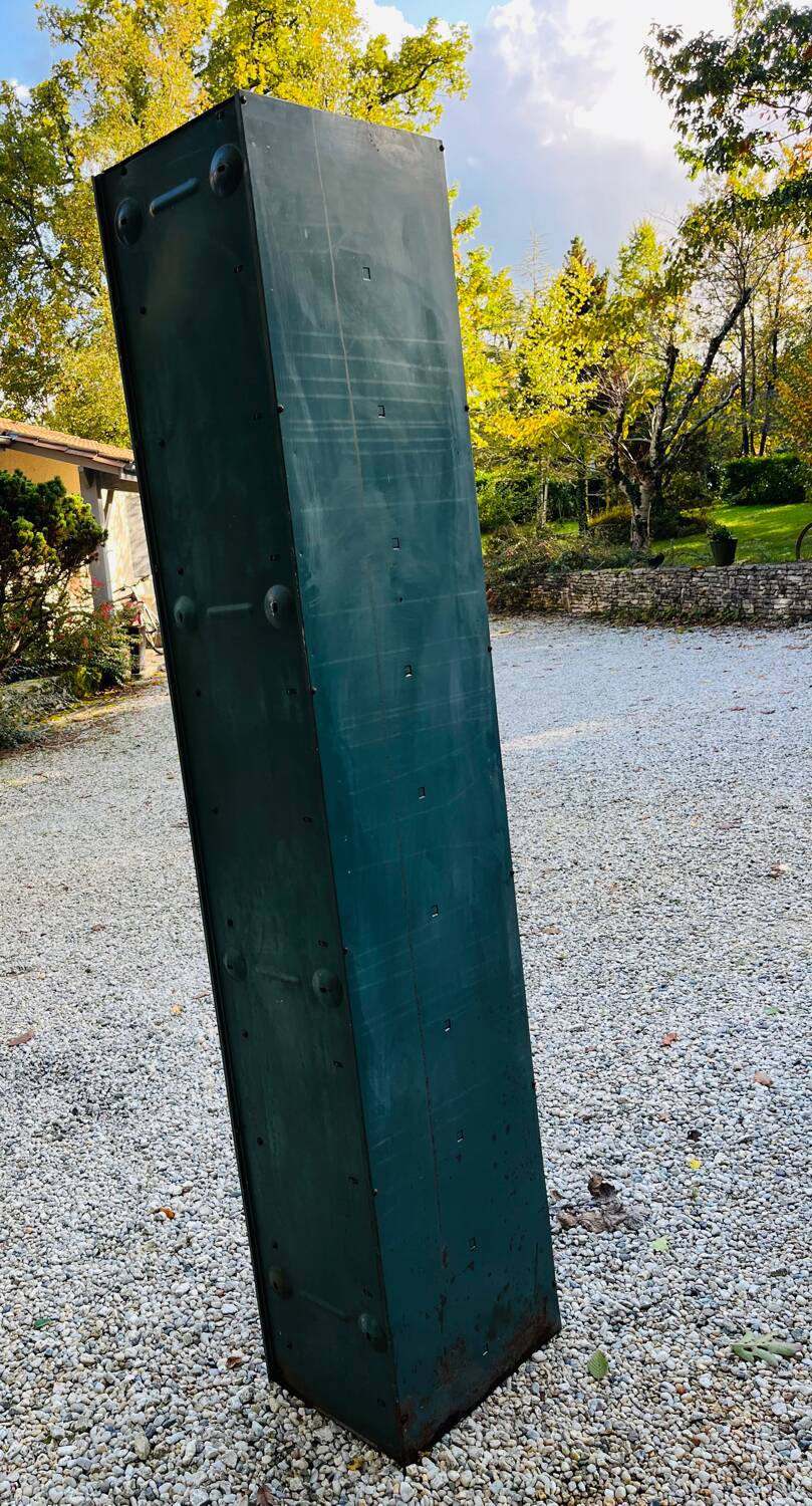 Vintage metal flap locker