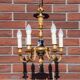 Brass chandelier, western Europe, circa 1950