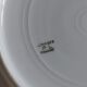 6 Assiettes creuses en porcelaine de Limoges  frise  Panier  fleuris et fruits - debut 20 ème