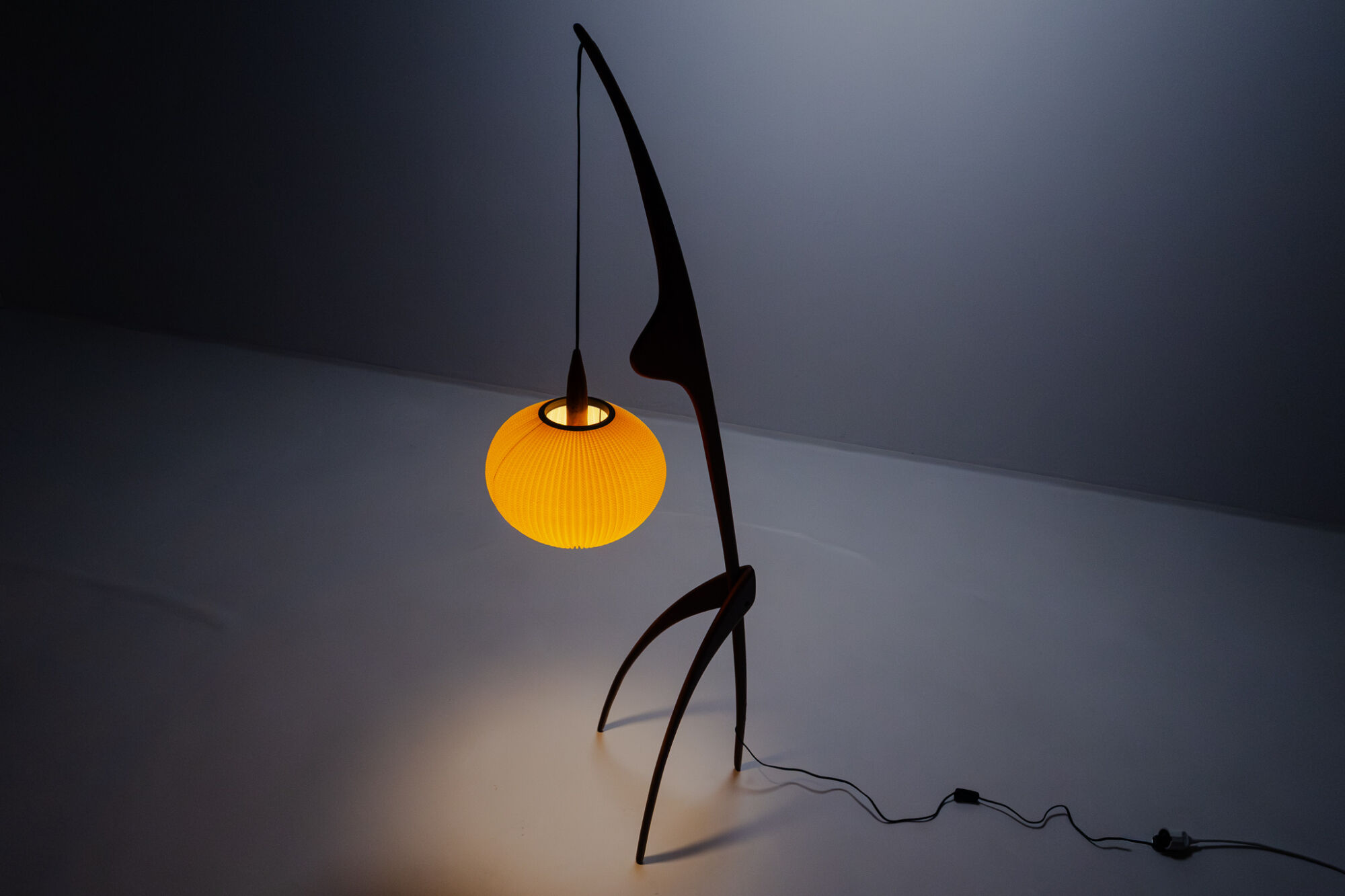 Floor lamp Praying Mantis by Rispal, France, 1950s
