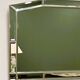 Miroir mural octogonal en laiton et miroir des années 1980 – style hollywood regency italien