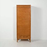 Antique Scandinavian filing cabinet, tambour archive cabinet, high-end, single, Sweden, 1960s
