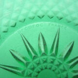 3 glass bowls soaked emerald green - Arcoroc France - vintage 60s