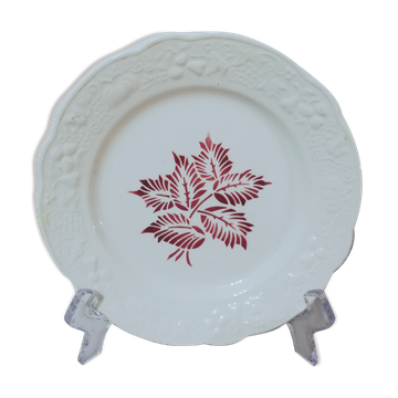 Assiette à dessert Digoin Sarreguemines modèle "Salomé"