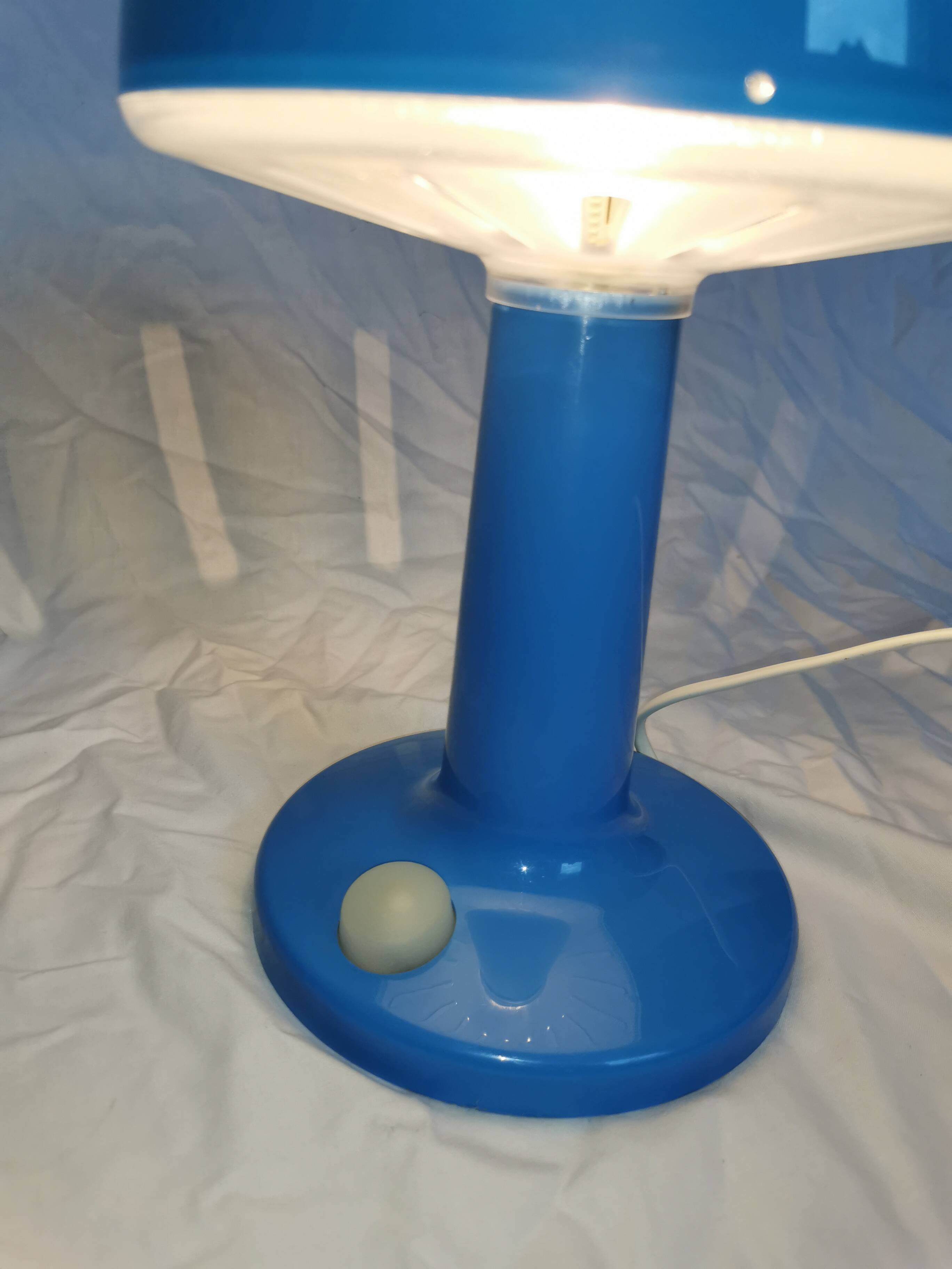 Mushroom lamp, Skojig blue cloud, design Henrik Preutz for Ikea, 1990