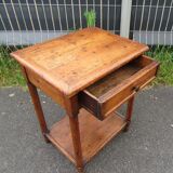 Rustic table with drawer