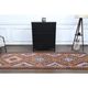 1970s Vintage Turkish Oushak Handmade Wool Cotton Brown Runner Rug 101x314