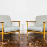 Vintage Armchairs Gfm 142 By Edmund Homa, Gfm, Poland, 1960’s, Set Of 2