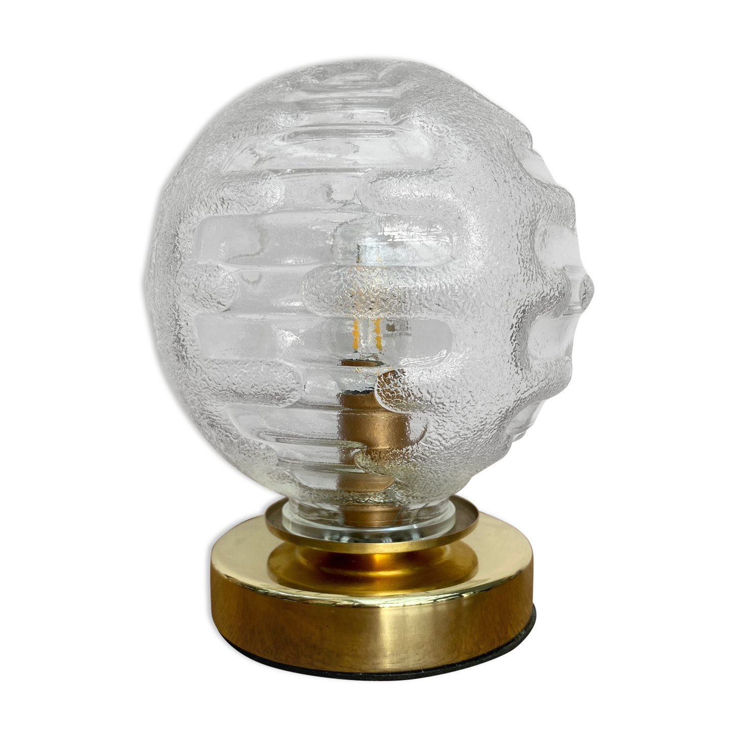 Vintage glass globe lamp