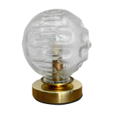 Lampe à poser globe vintage en verre