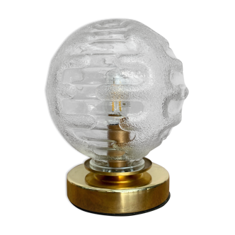 Lampe à poser globe vintage en verre