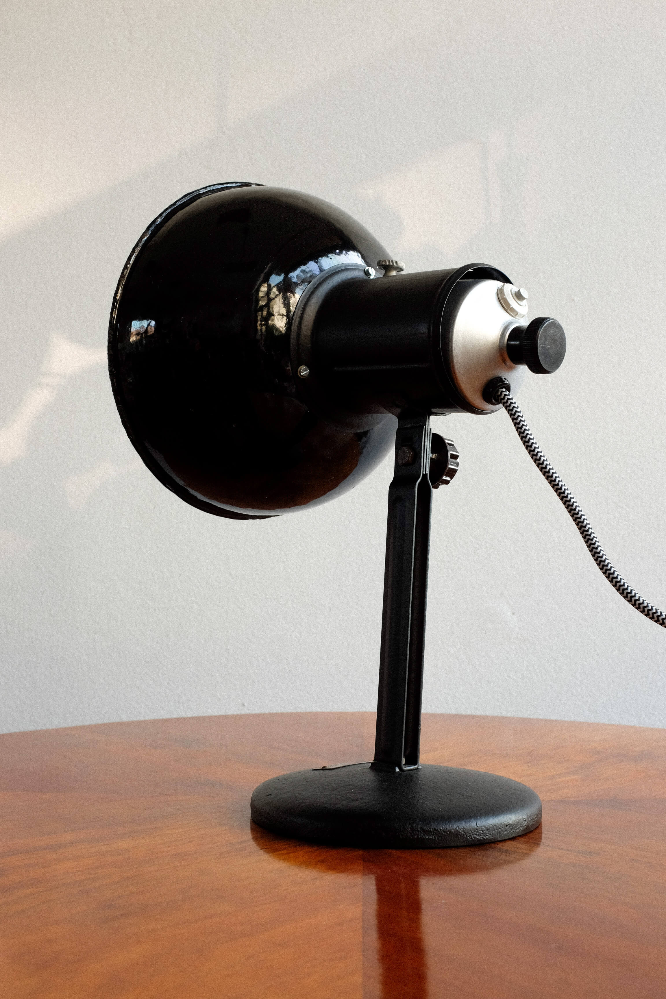 Czechoslovakian industrial adjustable table lamp, 1960s