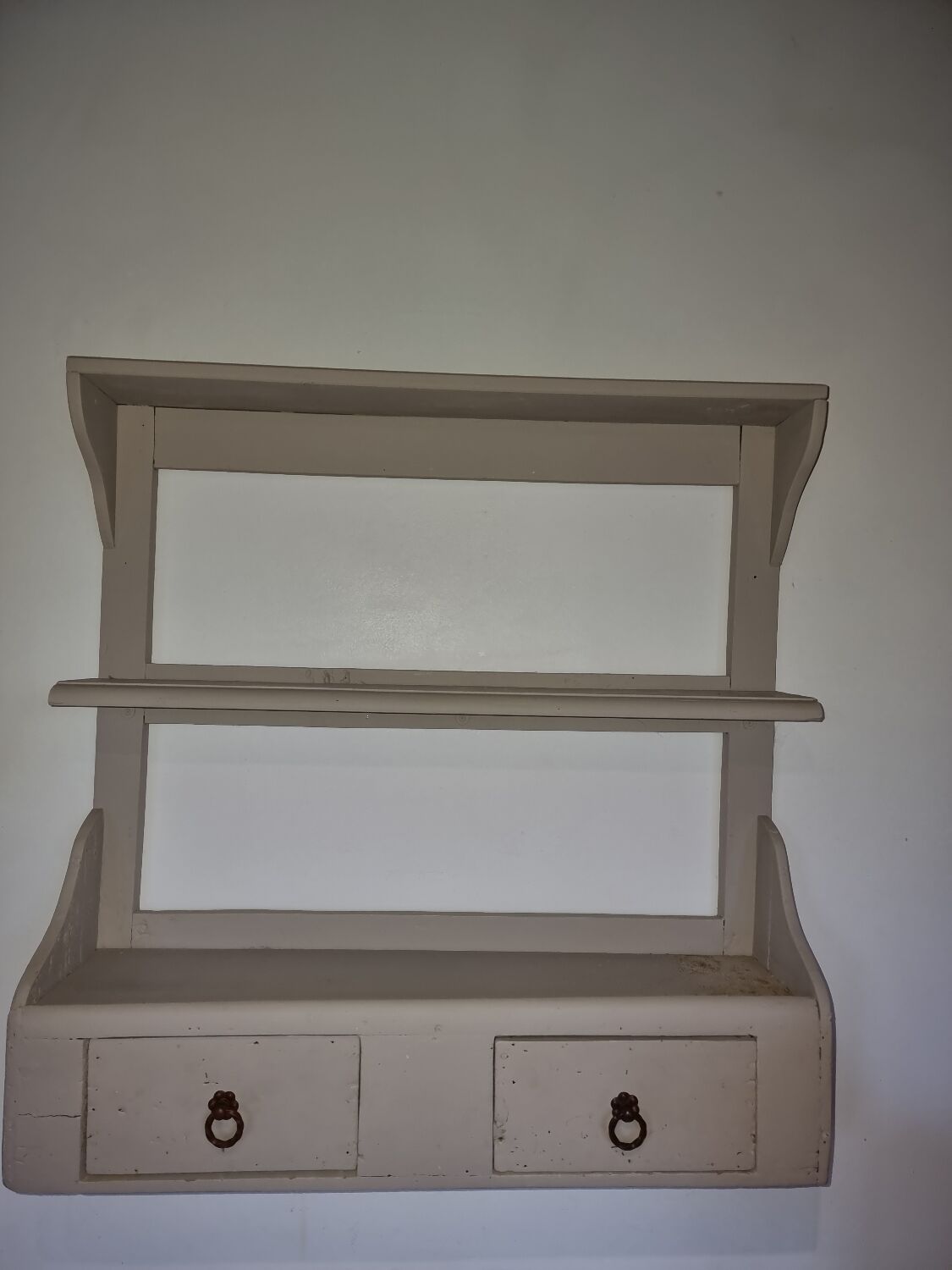 Vintage spice shelf