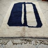 Handmade artificial beni ourain rug size 150 x 250 cm