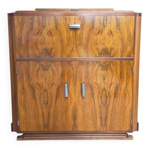 bar art Déco en ronce