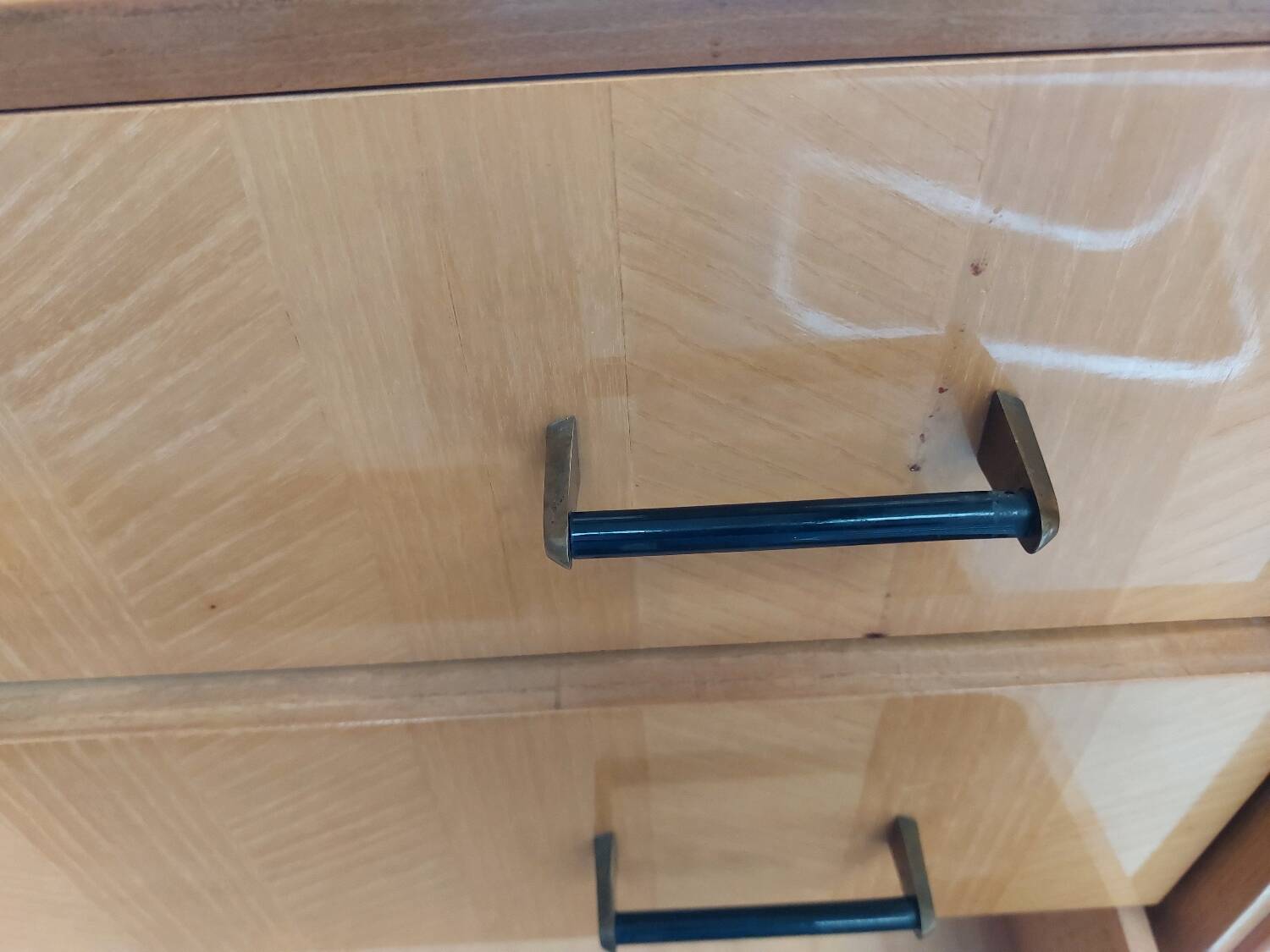 1960s chest of drawers with compass feet