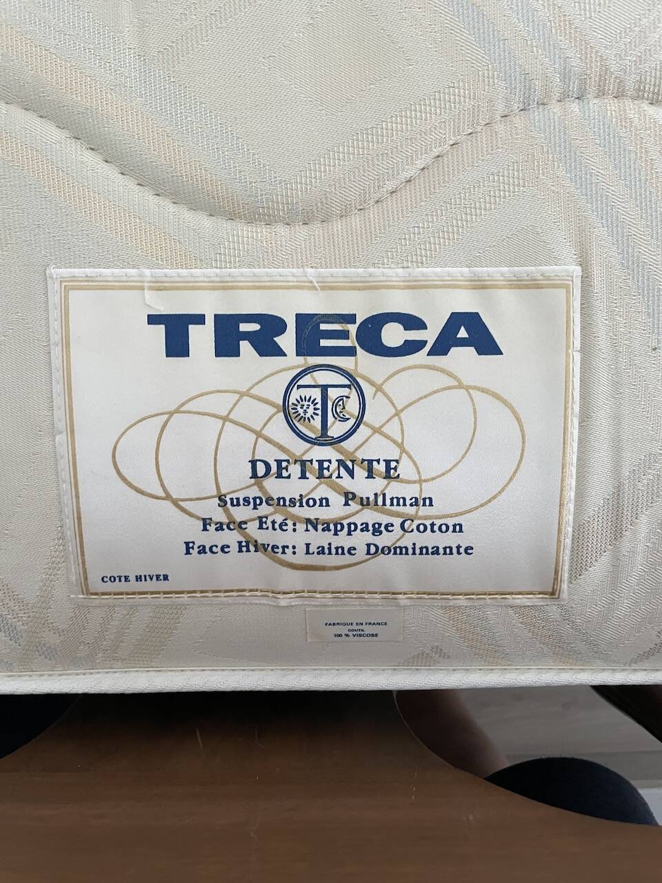 Bed 130 Provencal style solid wood