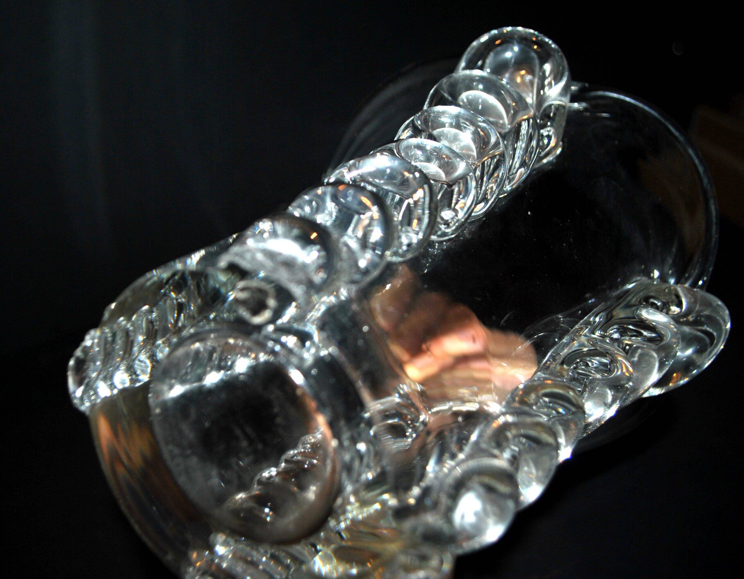 Vintage Vallerysthal crystal vase