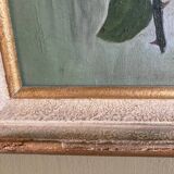 Oil on canvas, bouquet of roses, signed and dated