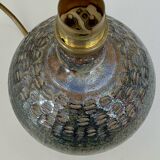Enamelled ceramic lamp base signed Ferrières