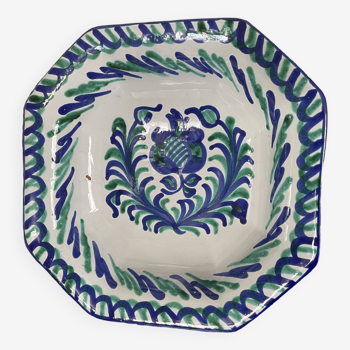 Octagonal hollow dish in Granada ceramic