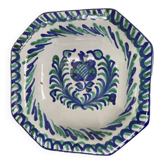 Octagonal hollow dish in Granada ceramic