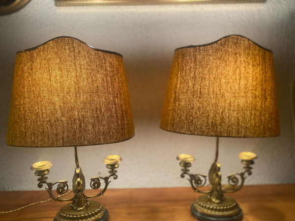 Paire de lampes de bureau