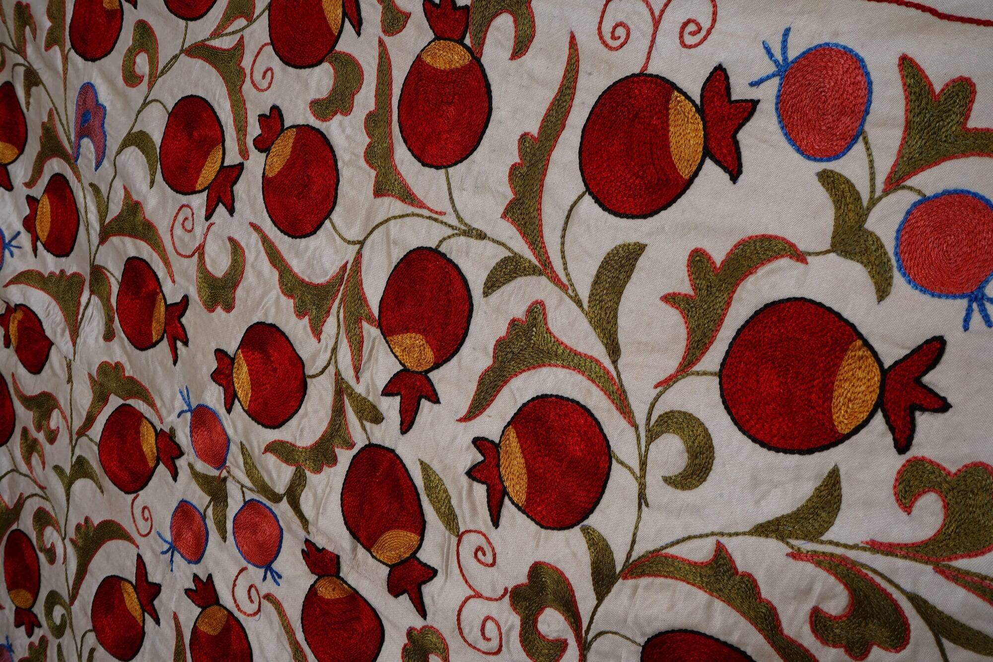 Vintage hand-embroidered tablecloth 107x187 cm