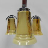 Art deco hanging lamp in glass