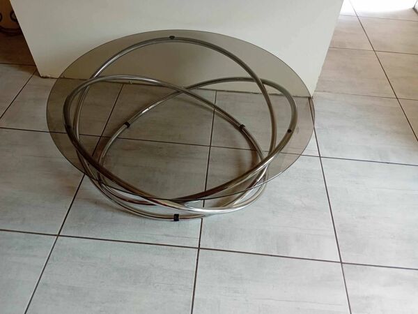 Table basse Space Art année 70